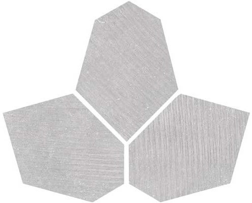 Декоративные элементы Colli Abaco Esagona Irregolare Grey Light 4642, цвет серый, поверхность матовая, прямоугольник, 280x350