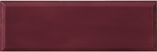 Керамическая плитка Bayker Edge Prugna, цвет бордовый, поверхность глянцевая, прямоугольник, 100x300