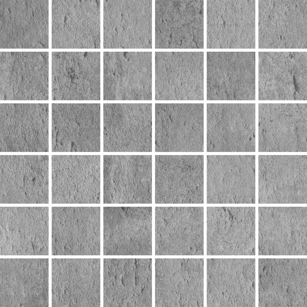 Мозаика Cerdomus Verve Mosaico 4,7x4,7 Charcoal 62113, цвет серый, поверхность матовая, квадрат, 300x300