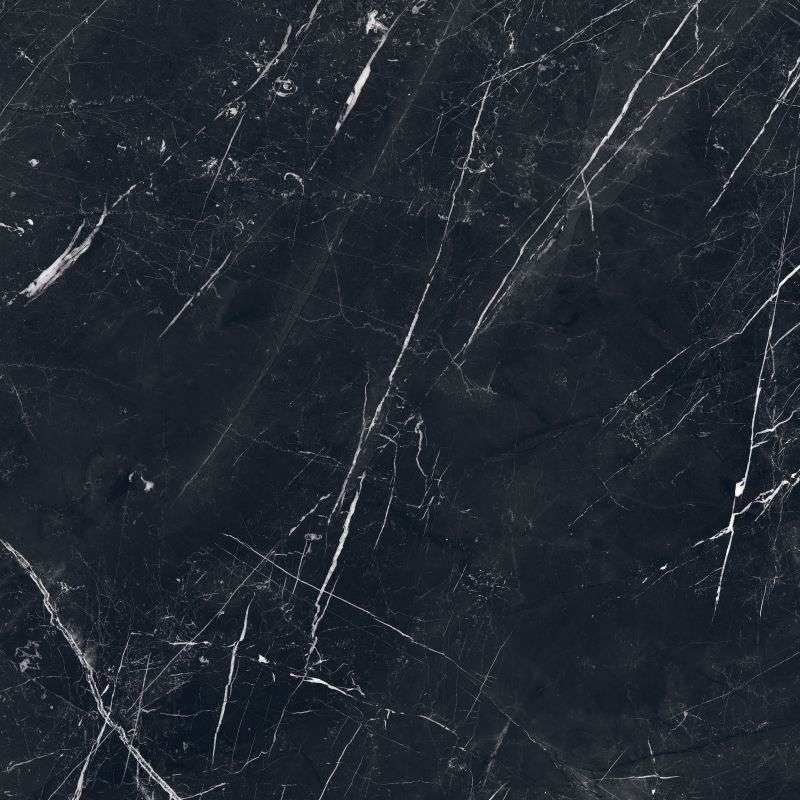 Керамогранит Flaviker Supreme Evo Classic Marquinia Lux 0004200, цвет чёрный, поверхность полированная, квадрат, 1200x1200