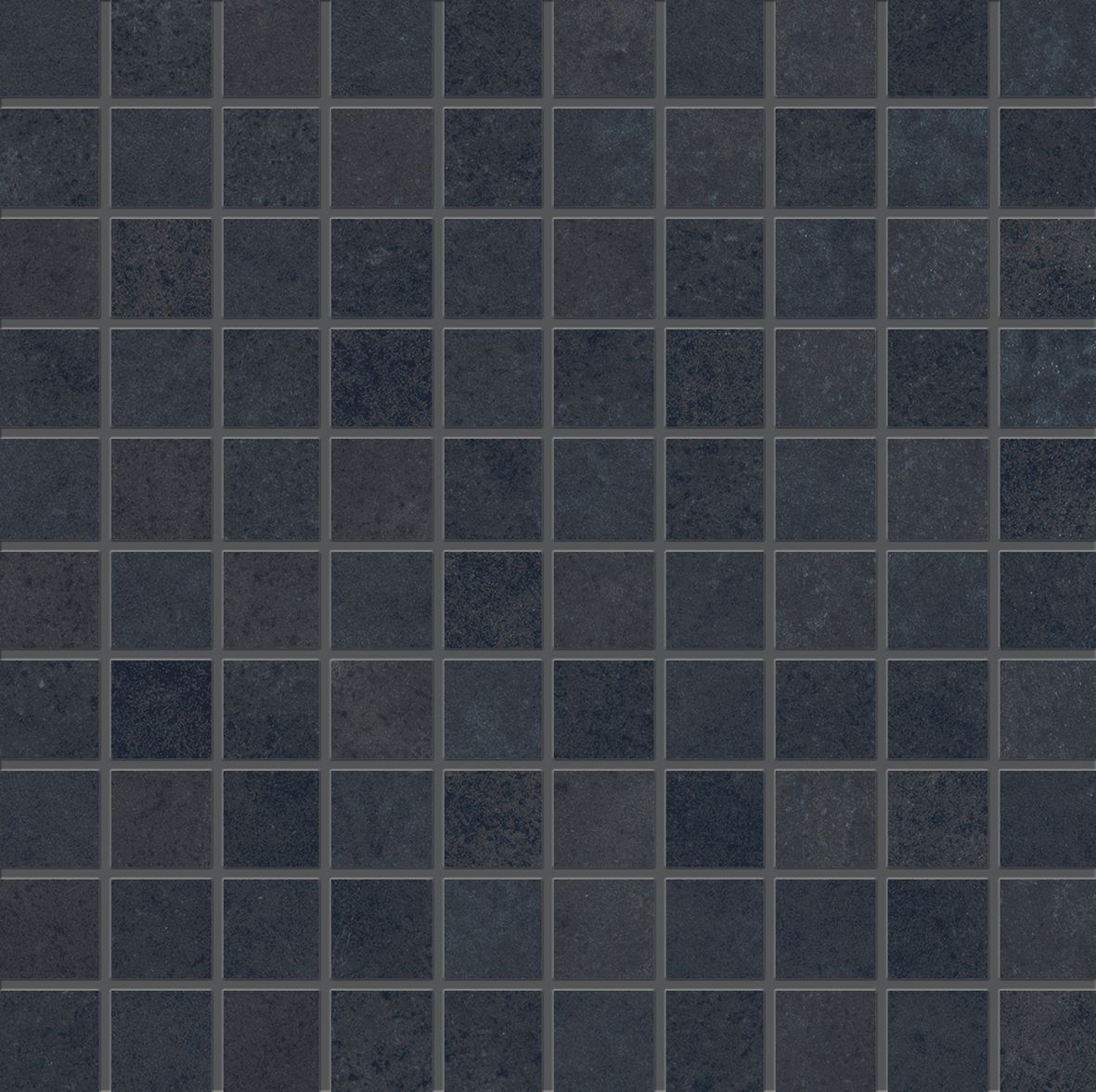 Мозаика Provenza Vulcanika Mosaico 3X3 Raku Nero EFWA, цвет чёрный, поверхность матовая, квадрат, 300x300