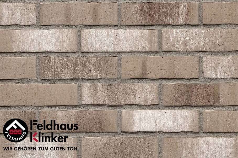 Клинкер Feldhaus Klinker Vascu Argo Cremato R771DF14, цвет серый, поверхность матовая, под кирпич, 52x240