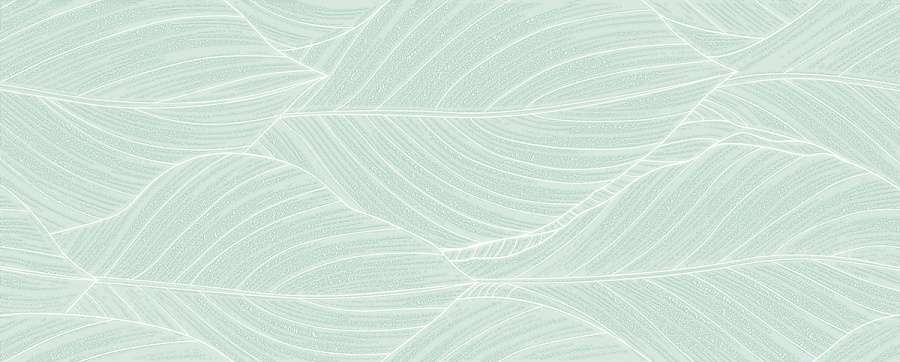 Керамическая плитка Azori Lounge Mint Oasis, цвет зелёный, поверхность матовая, прямоугольник, 201x505