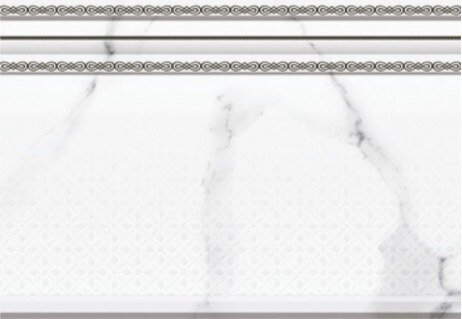 Бордюры Belmar Palmira Zocalo, цвет белый, поверхность глянцевая, прямоугольник, 200x300