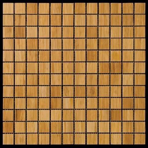 Мозаика Natural Mosaic Bamboo BM-09-23 (BM009-23P) (Бамбук), цвет коричневый, поверхность структурированная, квадрат, 298x298