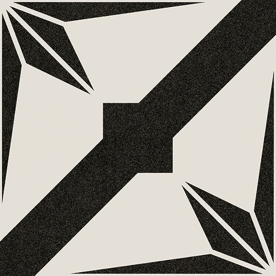 Керамогранит Vives Bali Bangli Antracita, цвет чёрно-белый, поверхность матовая, квадрат, 200x200