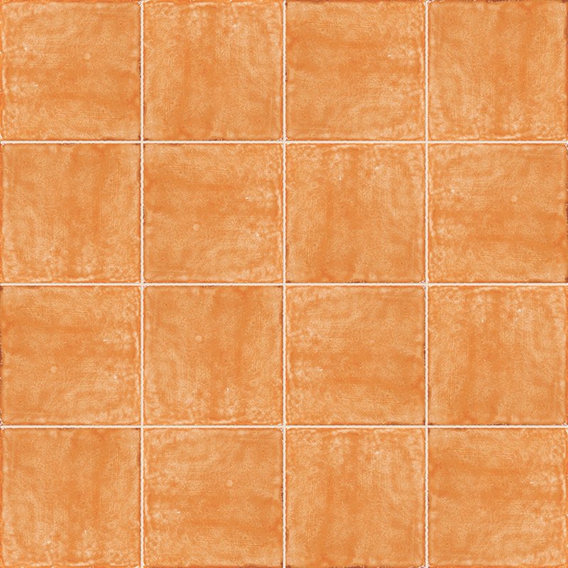 Керамическая плитка Mainzu Antic Miel, цвет оранжевый, поверхность глянцевая, квадрат, 150x150