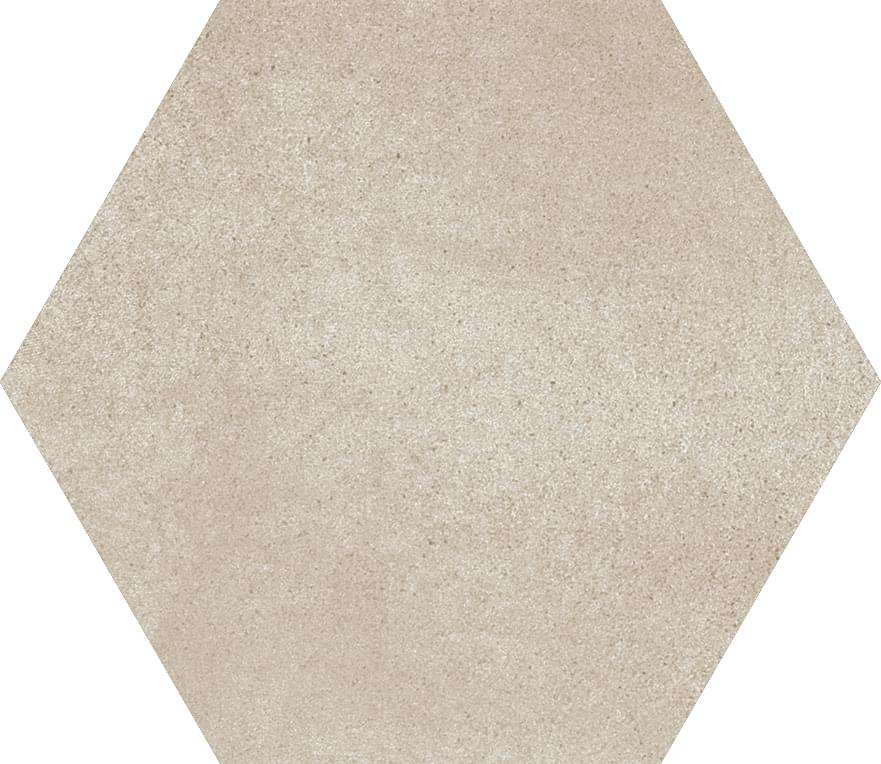 Керамогранит APE Hexawork B Taupe, цвет бежевый, поверхность матовая, шестиугольник, 210x182