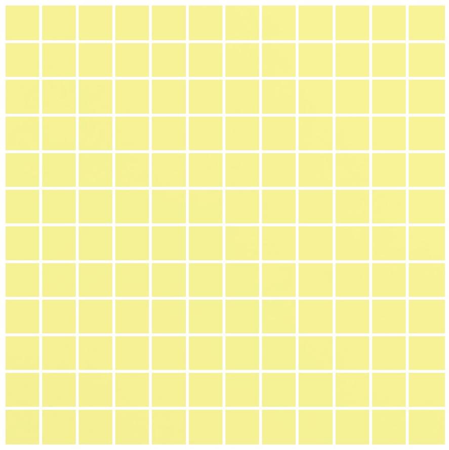 Мозаика Sant Agostino Flexi Mosaico Yellow Brillo CSAMFYEB01, цвет жёлтый, поверхность глянцевая, квадрат, 300x300