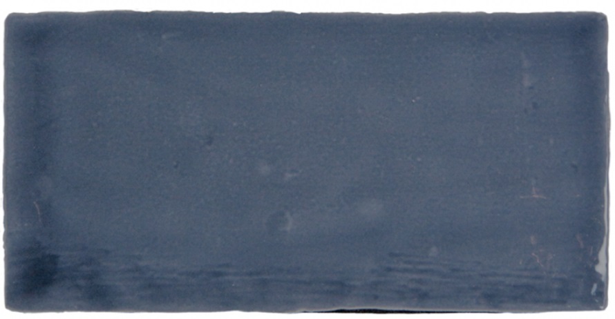 Керамическая плитка Monopole New Country Deep Blue, цвет синий, поверхность глянцевая, прямоугольник, 75x150