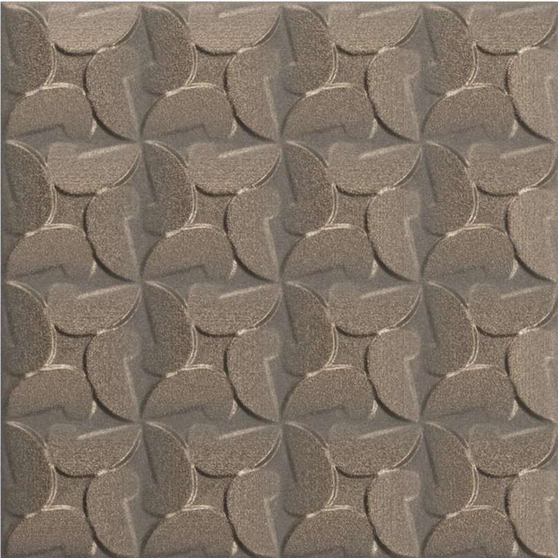 Керамическая плитка Baldocer Gamma Vintage Bronze, цвет коричневый, поверхность рельефная, квадрат, 150x150