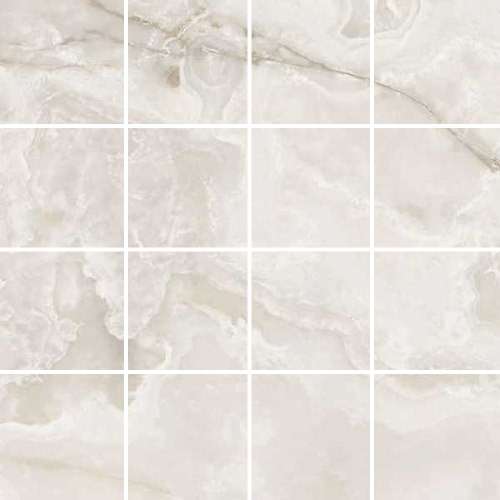 Мозаика Casa Dolce Casa Onyx&More White Onyx Glossy 6mm Mos (7,5X7,5) 767692, цвет белый, поверхность полированная, квадрат, 300x300