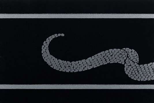 Бордюры Petracers Gran Gala Listello Serpente C Nero, цвет чёрный, поверхность глянцевая, прямоугольник, 210x315