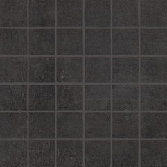 Мозаика Floor Gres Floortech Floor 9.0 (5X5) Mos.Soft 738975, цвет чёрный, поверхность матовая, квадрат, 300x300
