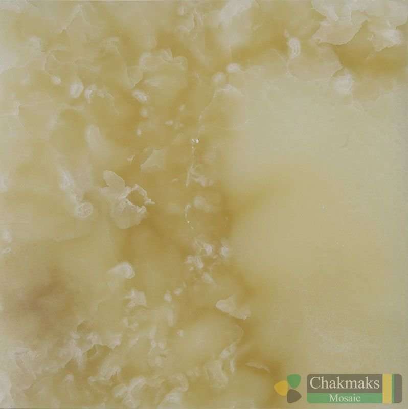 Керамическая плитка Chakmaks Naturmod Light Honey Onix, цвет жёлтый, поверхность матовая, квадрат, 305x305