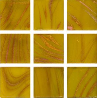 Мозаика Irida Space И20.192(7), цвет золотой, поверхность глянцевая, квадрат, 327x327