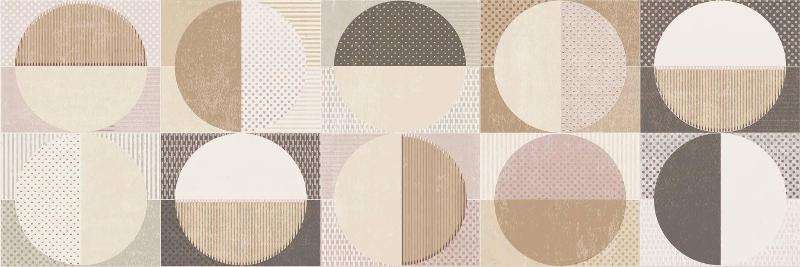 Декоративные элементы Cifre Dec Circles Warm Brillo, цвет разноцветный, поверхность глянцевая, прямоугольник, 250x750