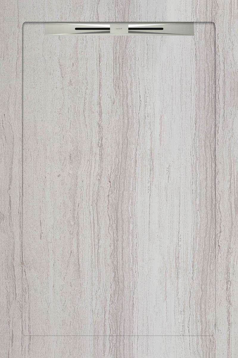 Спецэлементы Aquanit Serpegiante White Slope Line, цвет серый, поверхность матовая, прямоугольник, 800x1200