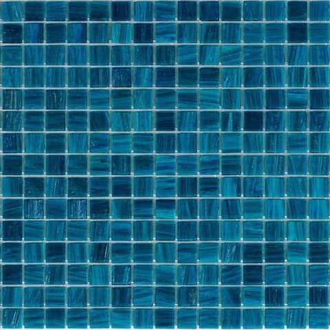Мозаика Alma Mosaic Stella STM09, цвет синий, поверхность глянцевая, квадрат, 327x327