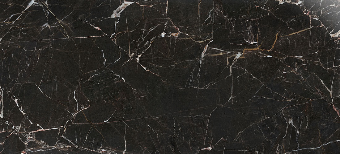 Широкоформатный керамогранит RHS Rondine Canova Emperador, цвет чёрный, поверхность лаппатированная, прямоугольник, 1200x2800