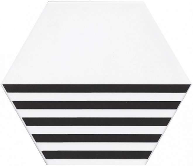 Декоративные элементы Kerama Marazzi Декор Буранелли NT\A199\SG2300, цвет чёрно-белый, поверхность матовая, шестиугольник, 200x231