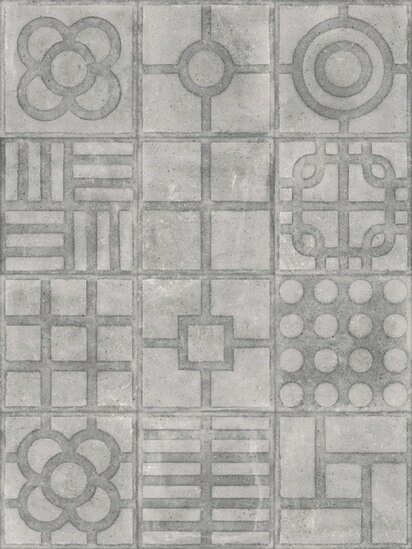 Керамическая плитка Vives Paulista Cemento, цвет серый, поверхность матовая, квадрат, 200x200