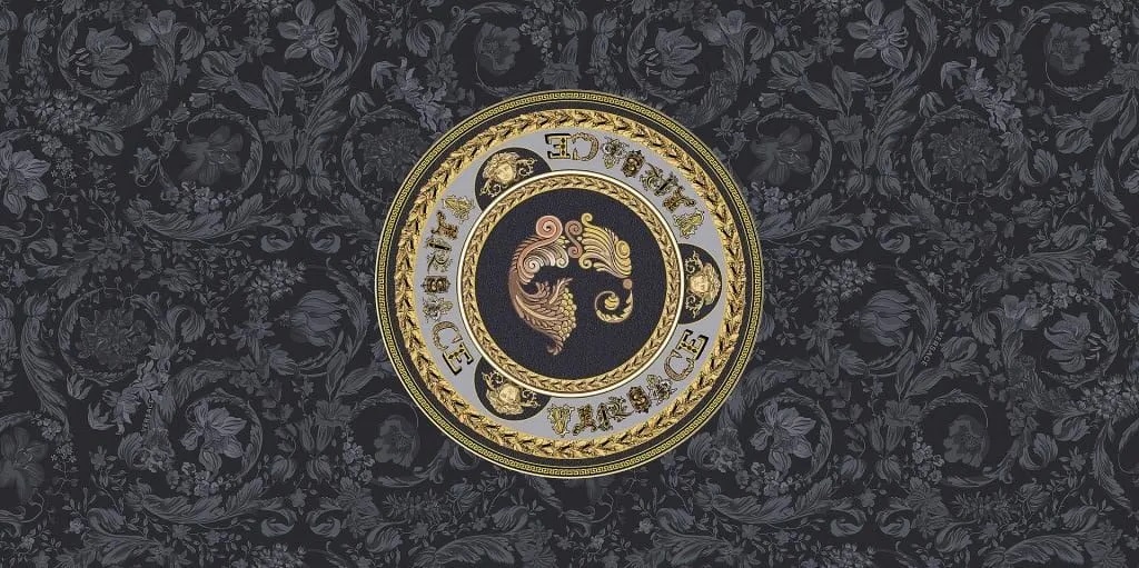 Декоративные элементы Versace Icons Virtus Gala Black G0028345, цвет чёрный, поверхность матовая, прямоугольник, 600x1200