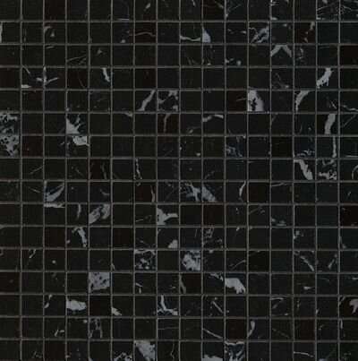 Мозаика Fap Roma Gold Nero Elegante Mosaico fQKJ, цвет чёрный, поверхность глянцевая, квадрат, 305x305