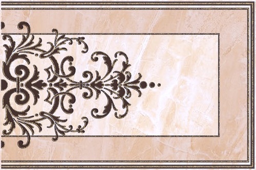 Декоративные элементы Piastrella Марми Классик Декор 1, цвет бежевый, поверхность глянцевая, прямоугольник, 200x300
