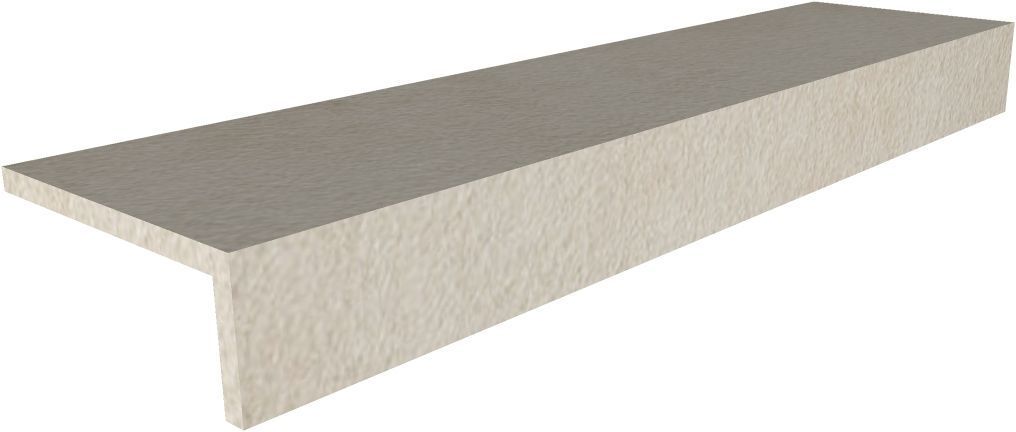 Спецэлементы Floor Gres Industrial Ivory Elemento L Bocciardato 739136, цвет слоновая кость, поверхность структурированная, прямоугольник, 150x600