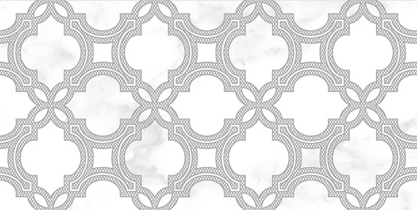 Декоративные элементы Нефрит керамика Брамс 04-01-1-18-03-06-1695-0, цвет белый серый, поверхность матовая, прямоугольник, 300x600