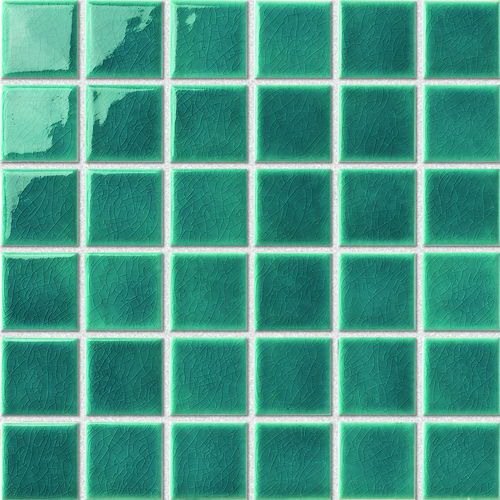 Мозаика NS Mosaic PW4848-18, цвет зелёный, поверхность глянцевая, квадрат, 306x306