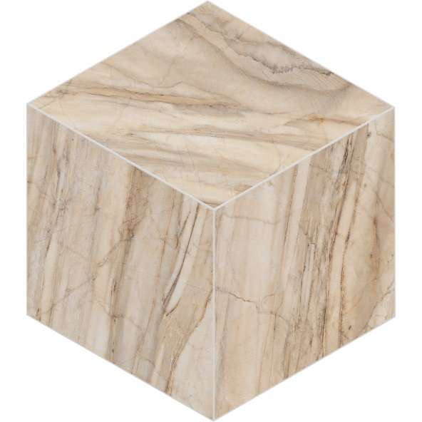 Мозаика Estima Bernini Pearl BR01 Cube Неполированный 29x25 67346, цвет бежевый, поверхность матовая, шестиугольник, 250x290