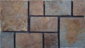 Мозаика NS Mosaic Paving PAV-108, цвет коричневый, поверхность матовая, прямоугольник, 400x600