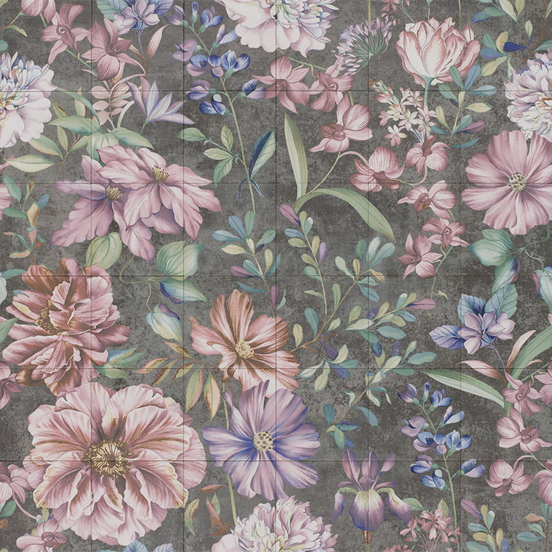 Панно Mainzu Murales Mural Garden 36шт., цвет разноцветный, поверхность матовая, квадрат, 1200x1200