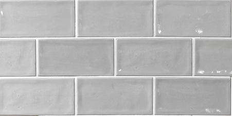Керамическая плитка El Barco Glamour Gris, цвет серый, поверхность глянцевая, кабанчик, 75x150