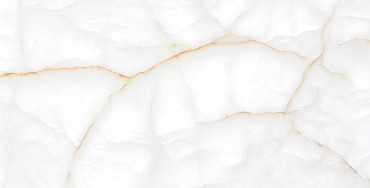 Керамогранит Laparet Onyx Clowdy, цвет белый бежевый, поверхность полированная, прямоугольник, 600x1200