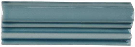 Бордюры Adex ADMO5167 Moldura Italiana PB C/C Gris Azulado, цвет синий, поверхность глянцевая, прямоугольник, 50x150