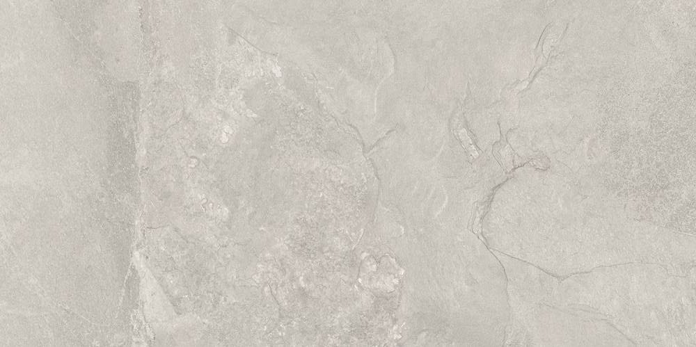 Широкоформатный керамогранит Tubadzin Grand Cave White STR, цвет серый, поверхность матовая, прямоугольник, 1198x2398