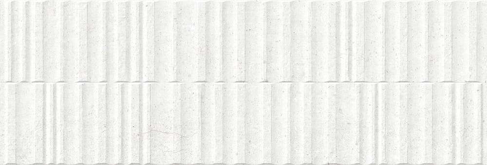 Керамическая плитка Peronda Manhattan Wall White Wavy 34760, цвет белый, поверхность матовая, прямоугольник, 333x1000