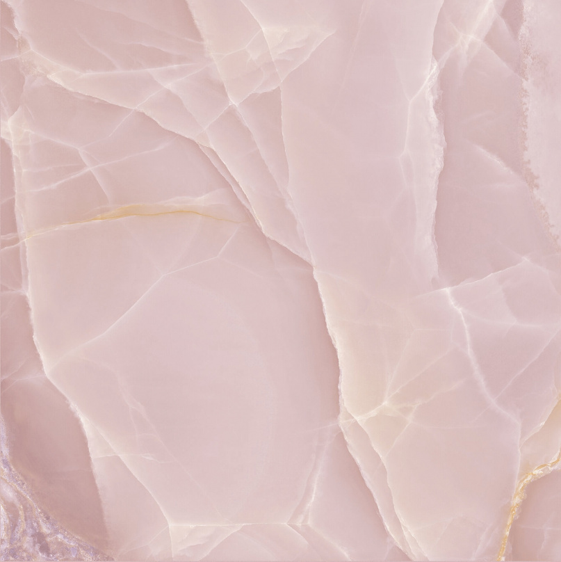 Широкоформатный керамогранит Baldocer Onyx Rose Pulido, цвет розовый, поверхность полированная, квадрат, 1200x1200