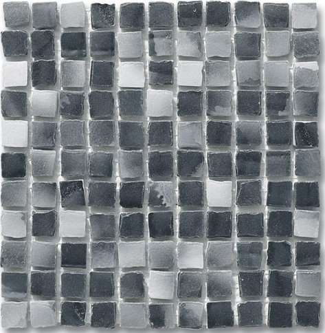 Мозаика Ker-av Frammenti&Riflessi Pirite su Rete (2,5X2,5) KER-9022, цвет серый, поверхность глянцевая, квадрат, 300x300