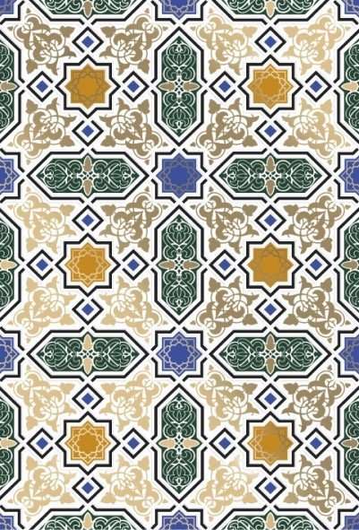 Декоративные элементы Керамин Панно Марокко тип 1, цвет разноцветный, поверхность глянцевая, прямоугольник, 275x400