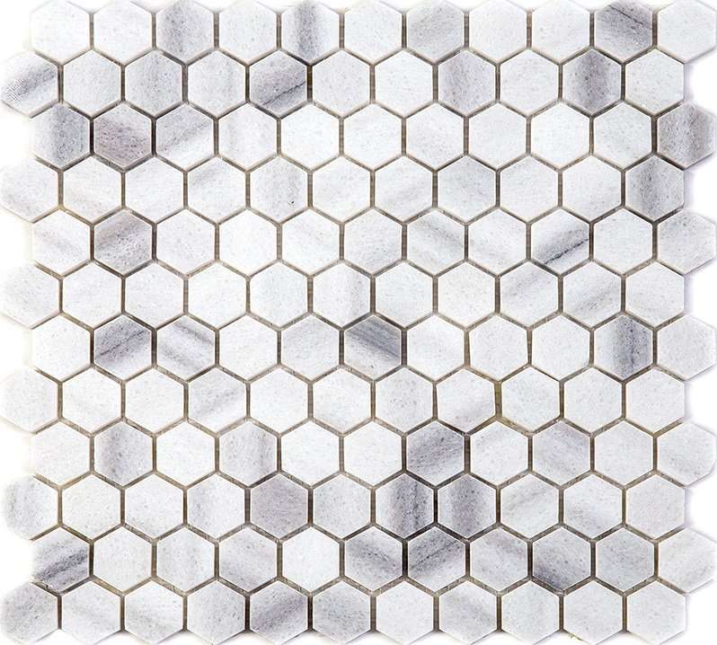 Мозаика Natural Mosaic Adriatica (2,5 mm) 7M002-DP, цвет серый, поверхность полированная, квадрат, 285x295