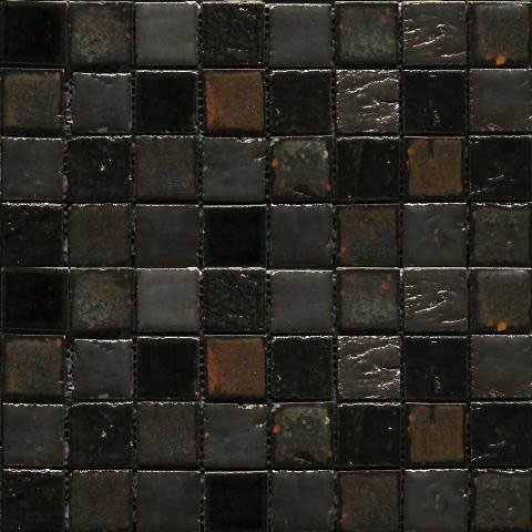 Мозаика Gaudi Rust-5(3), цвет чёрный, поверхность глазурованная, квадрат, 280x280