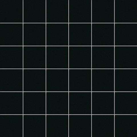 Мозаика Ce.Si Metro Nero, цвет чёрный, поверхность матовая, квадрат, 300x300