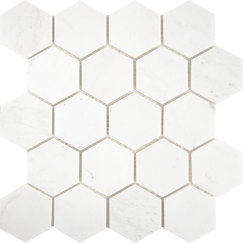 Мозаика Starmosaic Wild Stone Hexagon VMwP, цвет белый, поверхность полированная, шестиугольник, 305x305