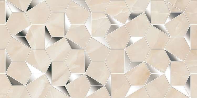 Декоративные элементы Керлайф Onice Pesco Forma, цвет бежевый, поверхность глянцевая, прямоугольник, 315x630