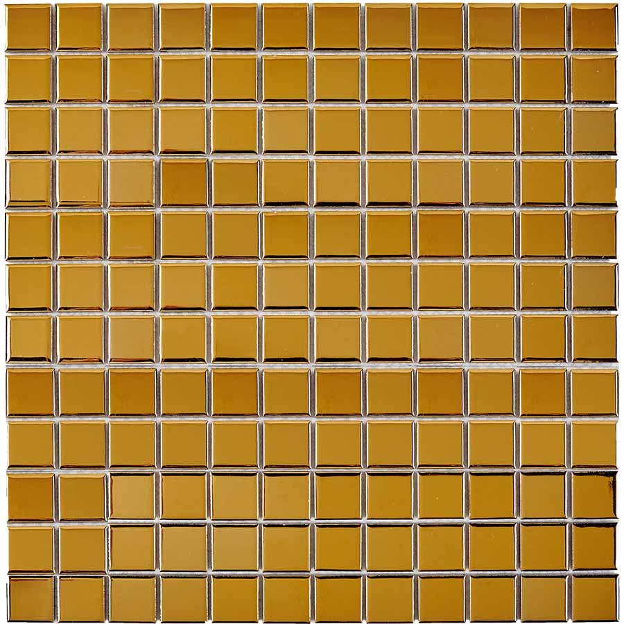 Мозаика Pixel Mosaic PIX616 Керамогранит (23х23 мм), цвет терракотовый, поверхность глянцевая, квадрат, 300x300