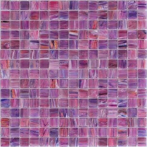 Мозаика Alma Mosaic Stella STE95, цвет фиолетовый, поверхность глянцевая, квадрат, 327x327